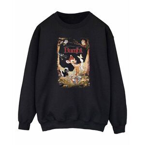Bambi Womens/Ladies Retro Poster Sweatshirt / Black